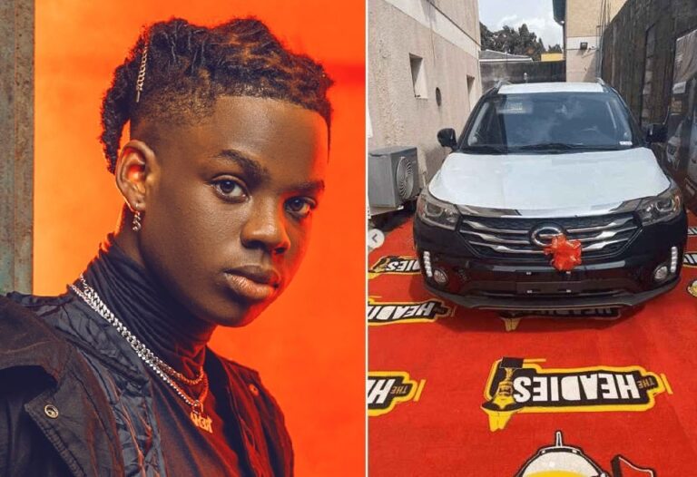 Rema finally picks up his Headies award and car DNB Stories Africa