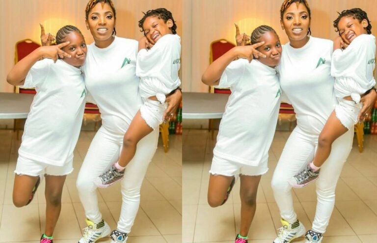 2face Idibia Wife, Babymama Annie Idibia and her two daughters