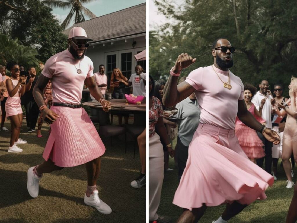 Did LeBron James wear pink skirt & carry a purse? Viral photo debunked