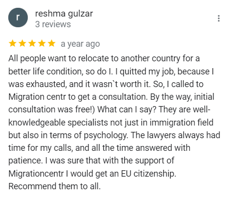 Reviews on migrationcentr.com