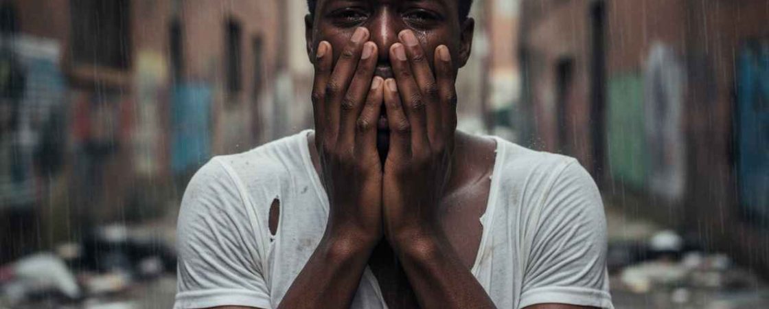 nigerian gay kito victim crying after attack