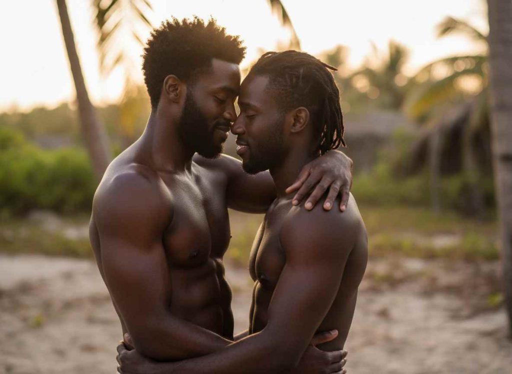 happy black gay couple versatile sexual role